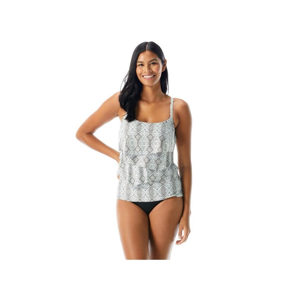 ✨Coco Reef Aura Ruffle Bra Sized Underwire Tankini Sz 38C Top✨